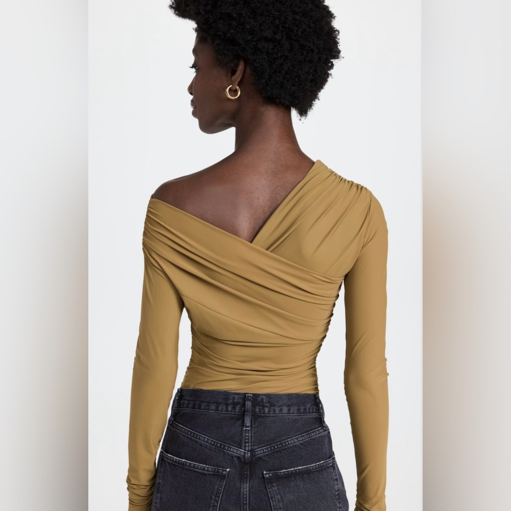 GOLDSIGN Fonteyn Olive Green Bodysuit - Size M - Picture 3 of 5